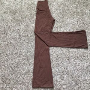 Brown flare leggings size xxs